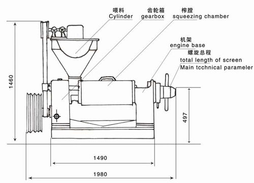 河南雙象榨油機6yl130結構